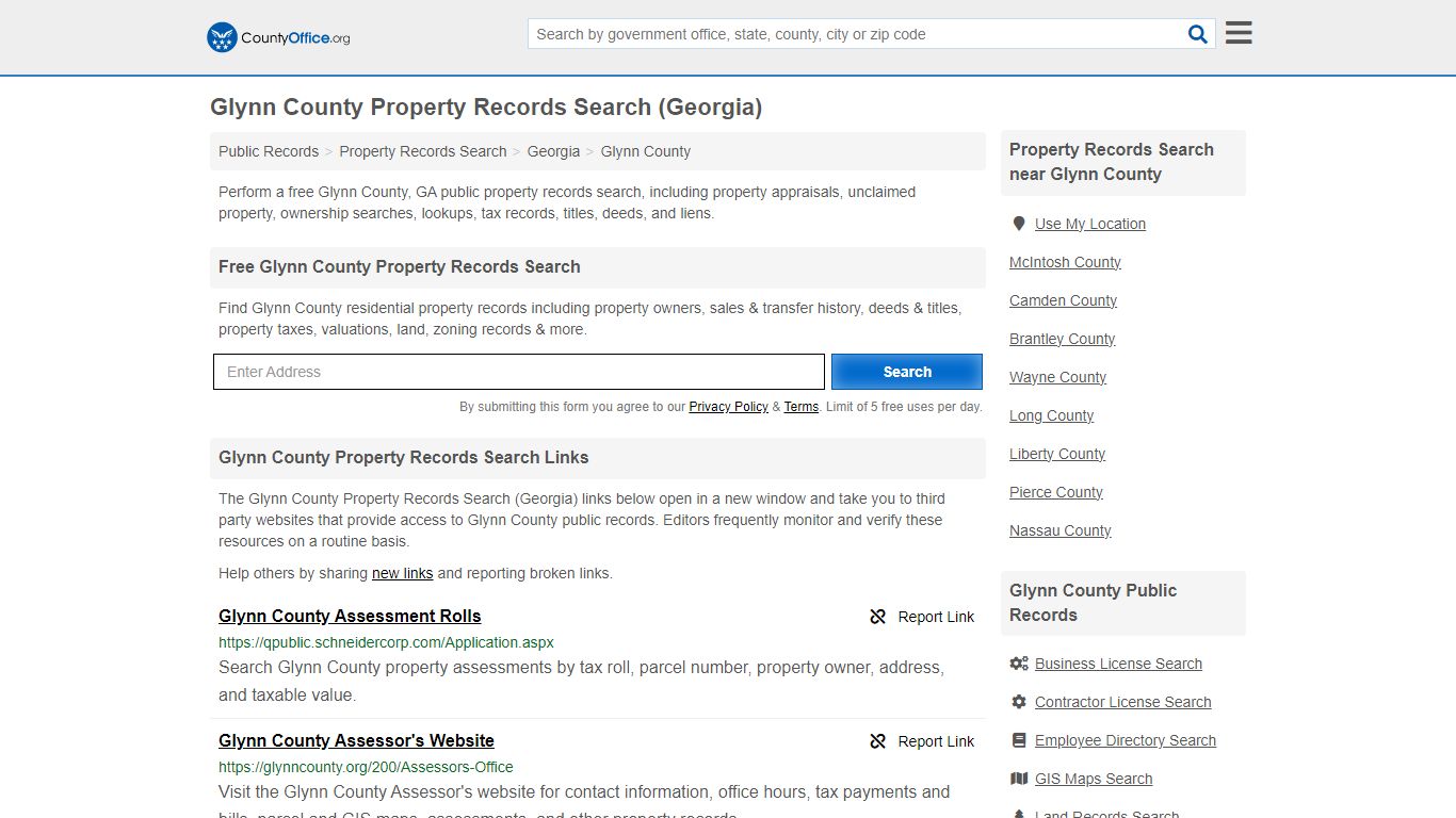 Glynn County Property Records Search (Georgia) - County Office